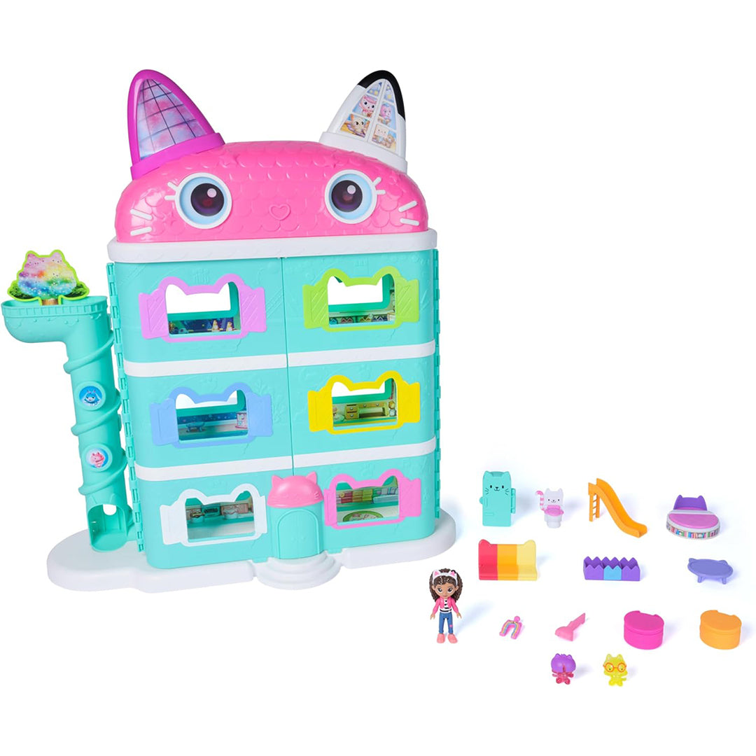 63cm Cat-Themed Interactive Dollhouse Playset