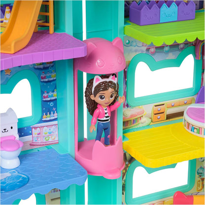 63cm Cat-Themed Interactive Dollhouse Playset