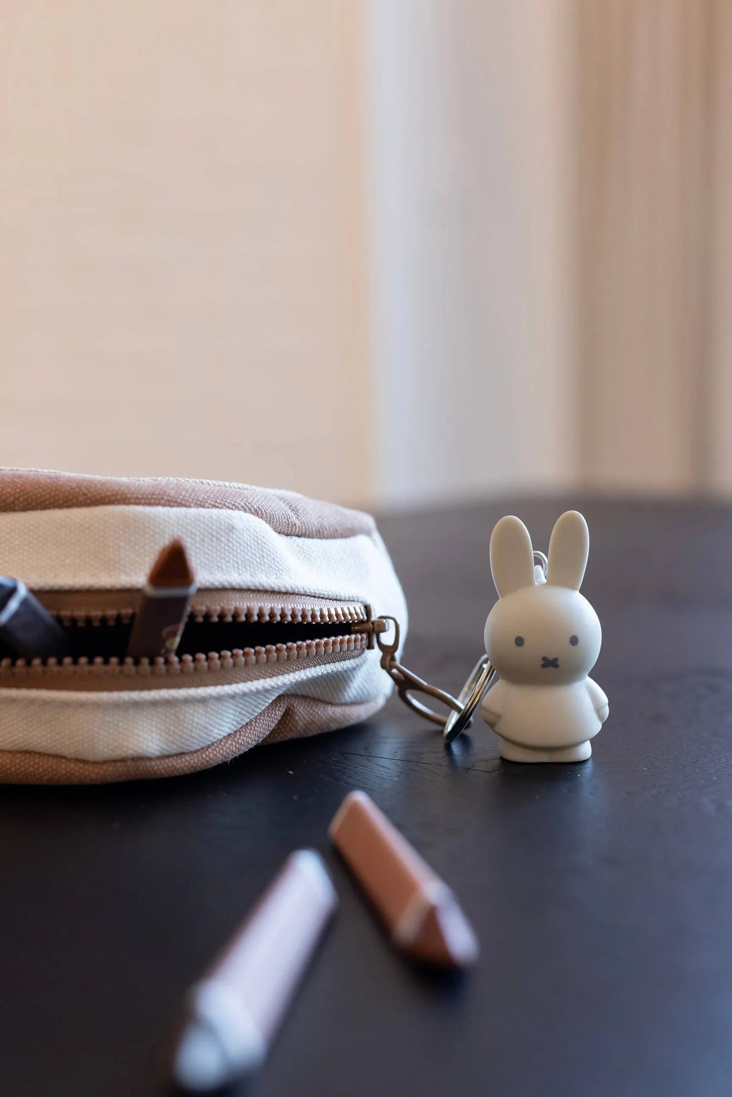 Miffy Keyring - Sand Beige - 6cm