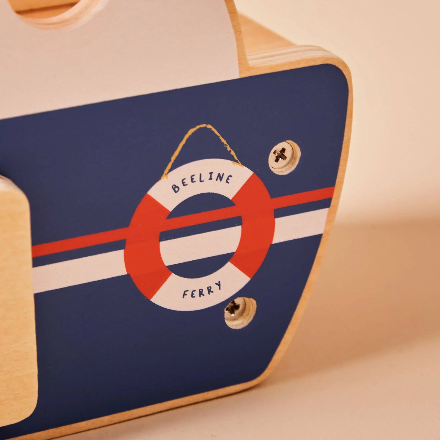 Just Bee Kids Wooden Ferry Toy Playset with Cars FSC